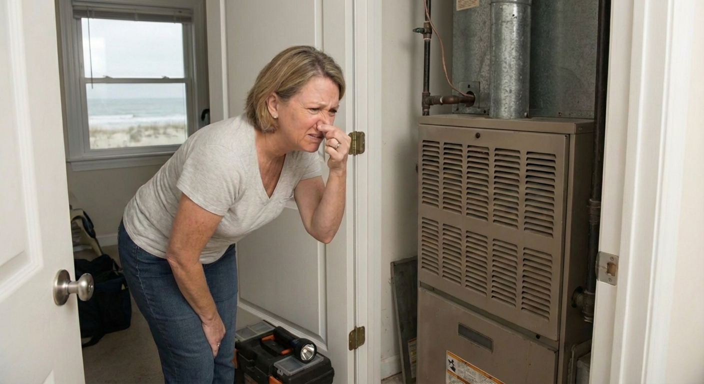 Does Your Furnace in Surfside Smell Strange When It Starts?