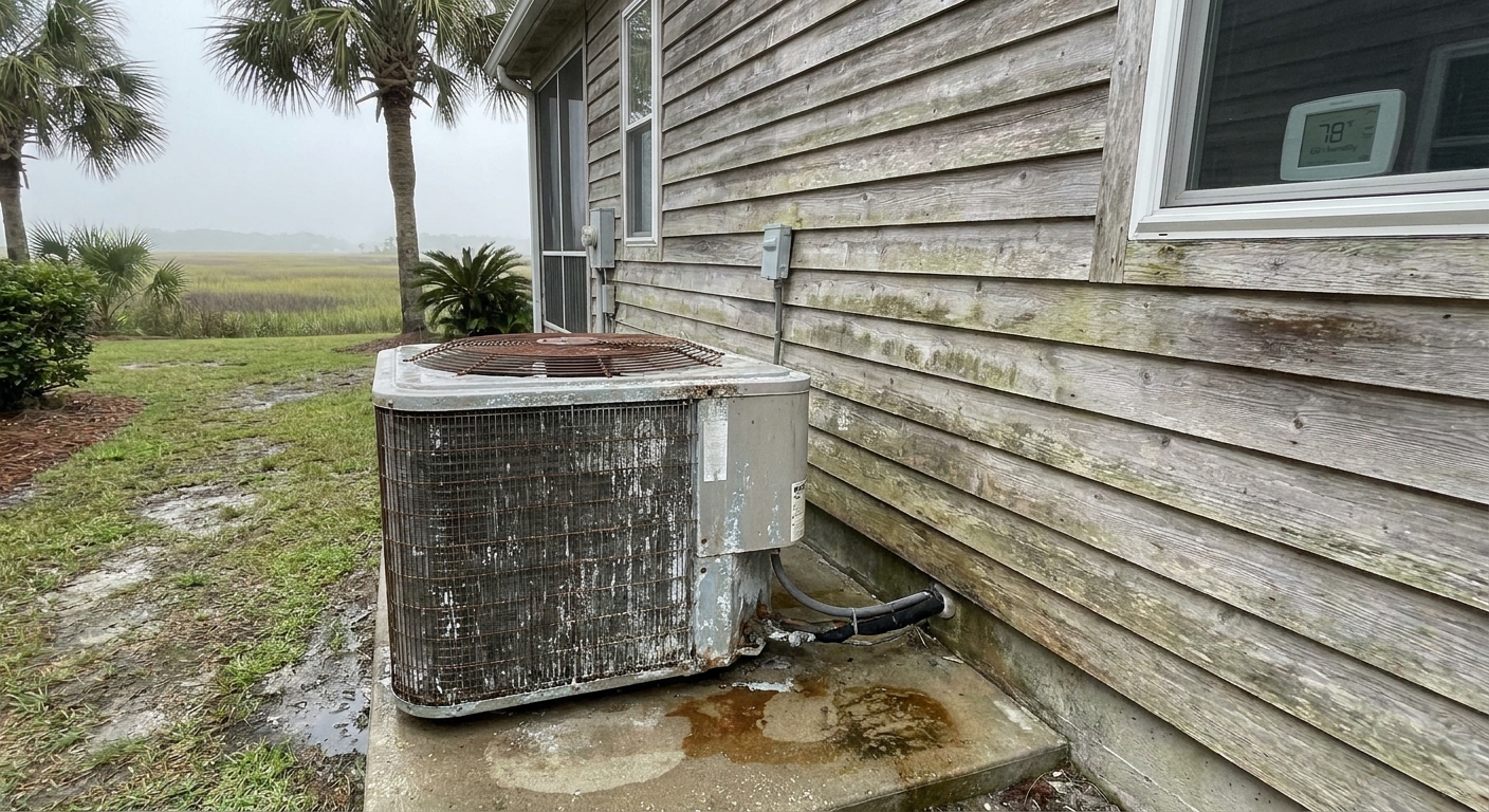 Older HVAC system struggling with humidity in Murrells Inlet home
