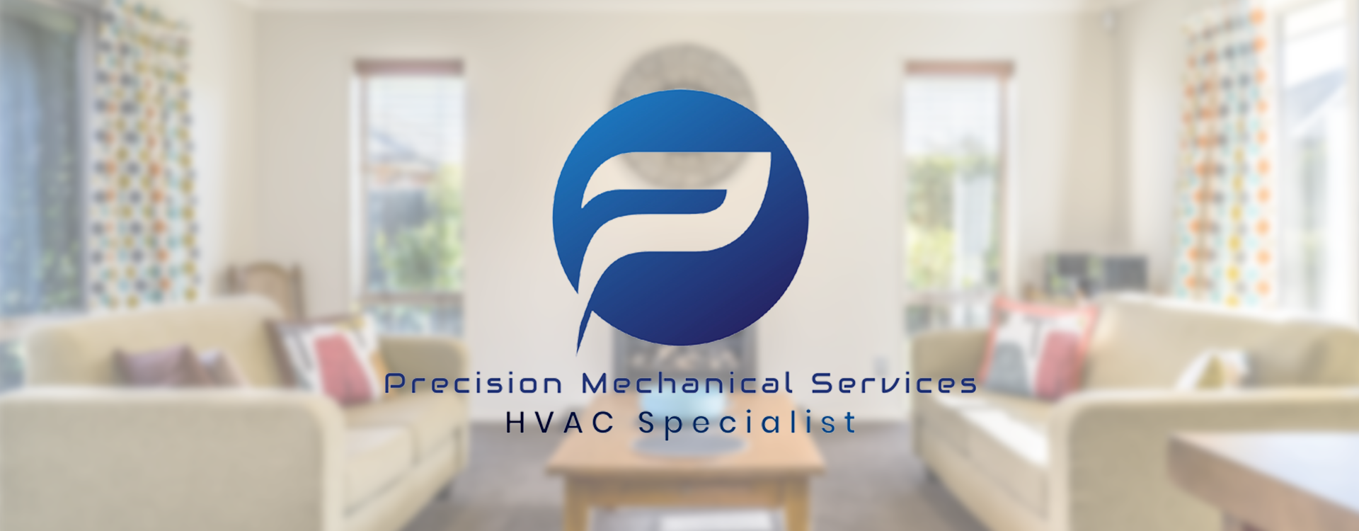 Two people sitting on a couch after a successful HVAC repair